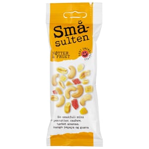 SMÅSULTEN MIX NØTTER&FRUKT 60GR