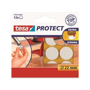 FILTBRIKKER TESA Ø22MM HVIT (12)