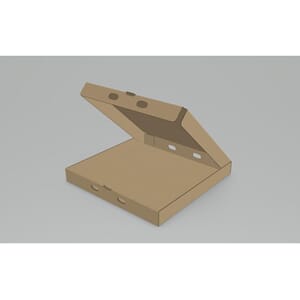 PIZZAESKE 31X31X3,5CM BRUN