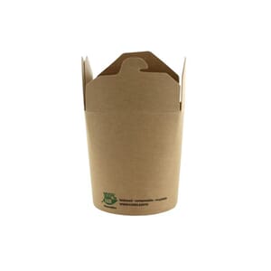 TAKEAWAYBOKS PURE PAPP FOLDET 470ML (25)