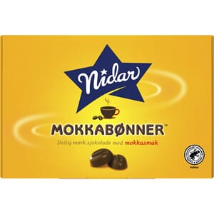 SJOKOLADE NIDAR MOKKABØNNER 110G