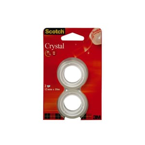 TAPE SCOTCH CRYSTAL 12MMX10M REFILL (2)