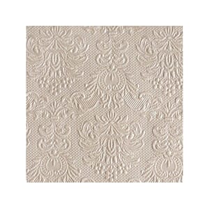 SERVIETT EDELWEISS 25CM PERLEGRÅ (15)