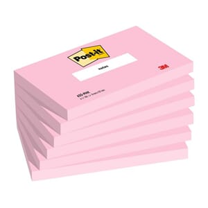 NOTATBLOKK POST-IT 76X127 655PNK ROSA(6)