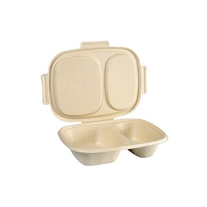 VARMMATBOKS DUNI 0,9L 2R BAGASSE (50)