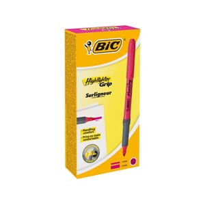 TEKSTMARKER BIC HIGHLIGHTER GRIP ROSA