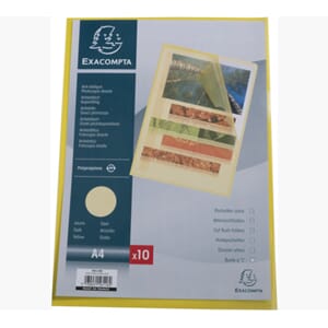 PLASTOMSLAG EXACOMPTA A4 120MY GUL (10)