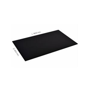 BORDPLATE KENSON 180X80CM SORT