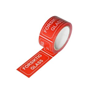 EMBALLASJETAPE 50MMX66M FORSIKTIG GLASS