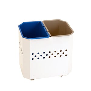 Avfallsbeholder HYKAB Putte 2x9L Hvit