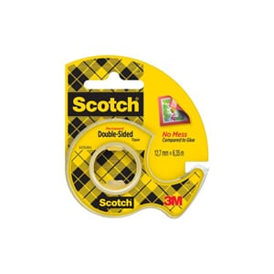 TAPE SCOTCH DOBBELTSID. 12MMX6M M/DISP