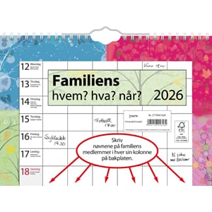 FAMILIENS HVEM, HVA, NÅR SP KA