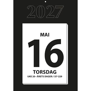 Kalender 2027 7.sans kjempekalender ka