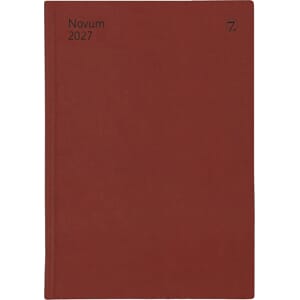Kalender 2027 7.Sans NOVUM, innbundet skinnim. brun