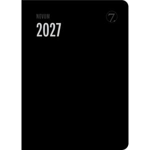 Kalender 2027 7.Sans NOVUM TREND, innbundet skinnim. sort