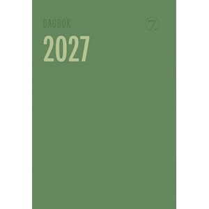 Kalender 2027 7.Sans DAGBOK TREND A5 innbundet skinnim.