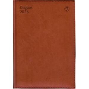 7.SANS DAGBOK A5 M/MND.REG., IB IM BRUN