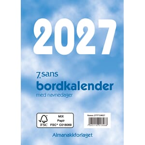 Kalender 2027 7.sans bordkalender