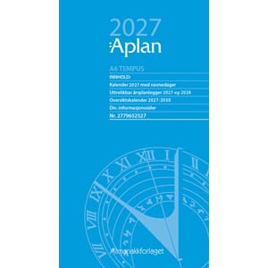 Kalender 2027 APLAN A6 TEMPUS DAG ÅRSSETT