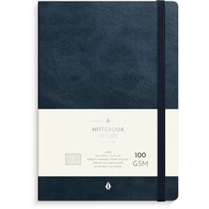 NOTATBOK BURDE DELUXE A5 BLÅ