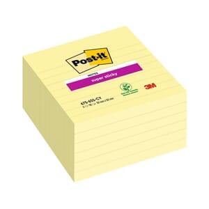 NOTATBLOKK POST-IT SSN 101X101LJ CY (6)