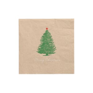 SERVIETT PAPSTAR JULETRE 33X33 CM (20)