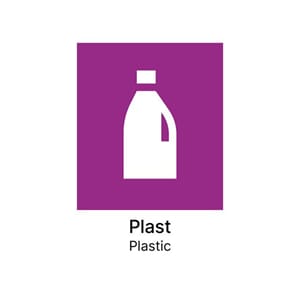 KILDESORTERINGSETIKETT PLAST N/E  A5