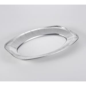 ALUMINIUMSFAT OVALT 1800ML(100)