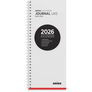 JOURNALKALENDER GRIEG 2026 SPIRAL REFILL