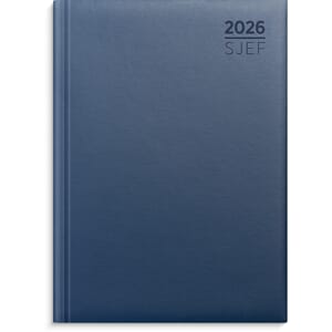 SJEFSKALENDER GRIEG A5 IMITERT 2026 BLÅ