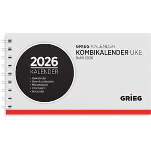 KOMBIKALENDER GRIEG 2026 SPIRAL