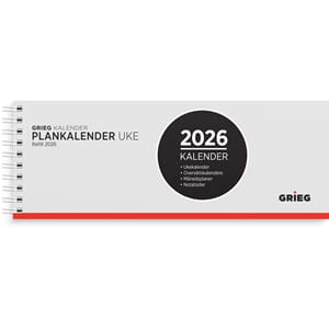 PLANKALENDER GRIEG 2026 SPIRAL