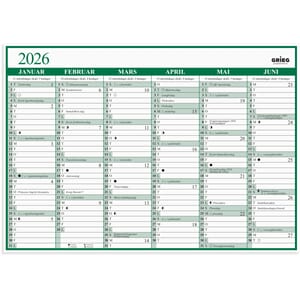 PLATEKALENDER GRIEG A3 2026 ENKEL