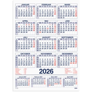 PLAKATKALENDER GRIEG 2026 59X80 CM