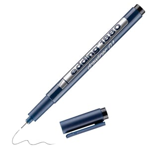 FINELINER EDDING 1880 0,1MM SORT