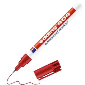 MERKEPENN EDDING 404 RUND RØD