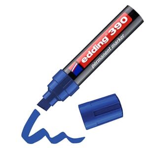 MERKEPENN EDDING 390 SKRÅ BLÅ