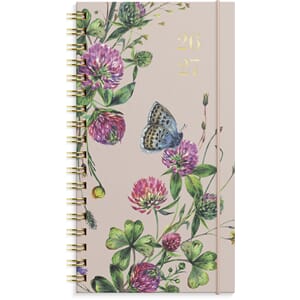 Kalender GRIEG SLIM spiral 26/27 blomst