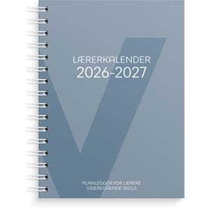 Lærerkalender A5 vg skole 26/27 blå