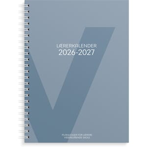 Lærerkalender A4 vg skole 26/27 blå
