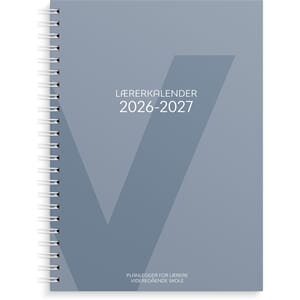 Lærerkalender A4 vg skole 26/27 blå