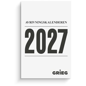 Avrivningskalender GRIEG 2027 medium