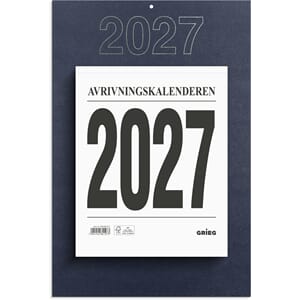 Avrivningskalender GRIEG 27 stor m/plate