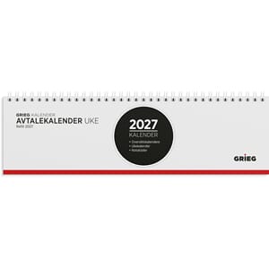 Avtalekalender GRIEG 2027 spiral