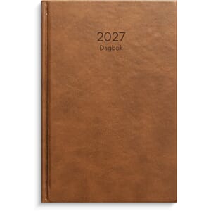 Dagbok GRIEG Lux A5 2027 brun