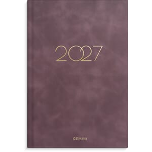 Lommekal GRIEG Gemini 2027 Colore burg