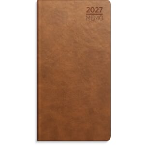 Lommekal GRIEG Memo 2027 imitert brun