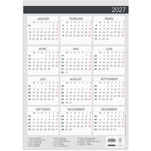 Plakatkalender Elegant GRIEG 2027 A3