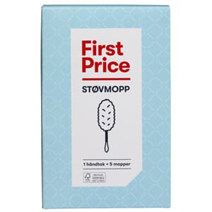 Støvmopp Startsett m/håndtak+5 mopper