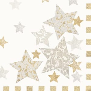 Serviett PAPSTAR 40x40cm Stjernestøv(50)